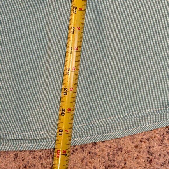 Cinch Mens Green Checkered Cotton Long-Sleeve Shirt Size Small - Picture 10 of 11